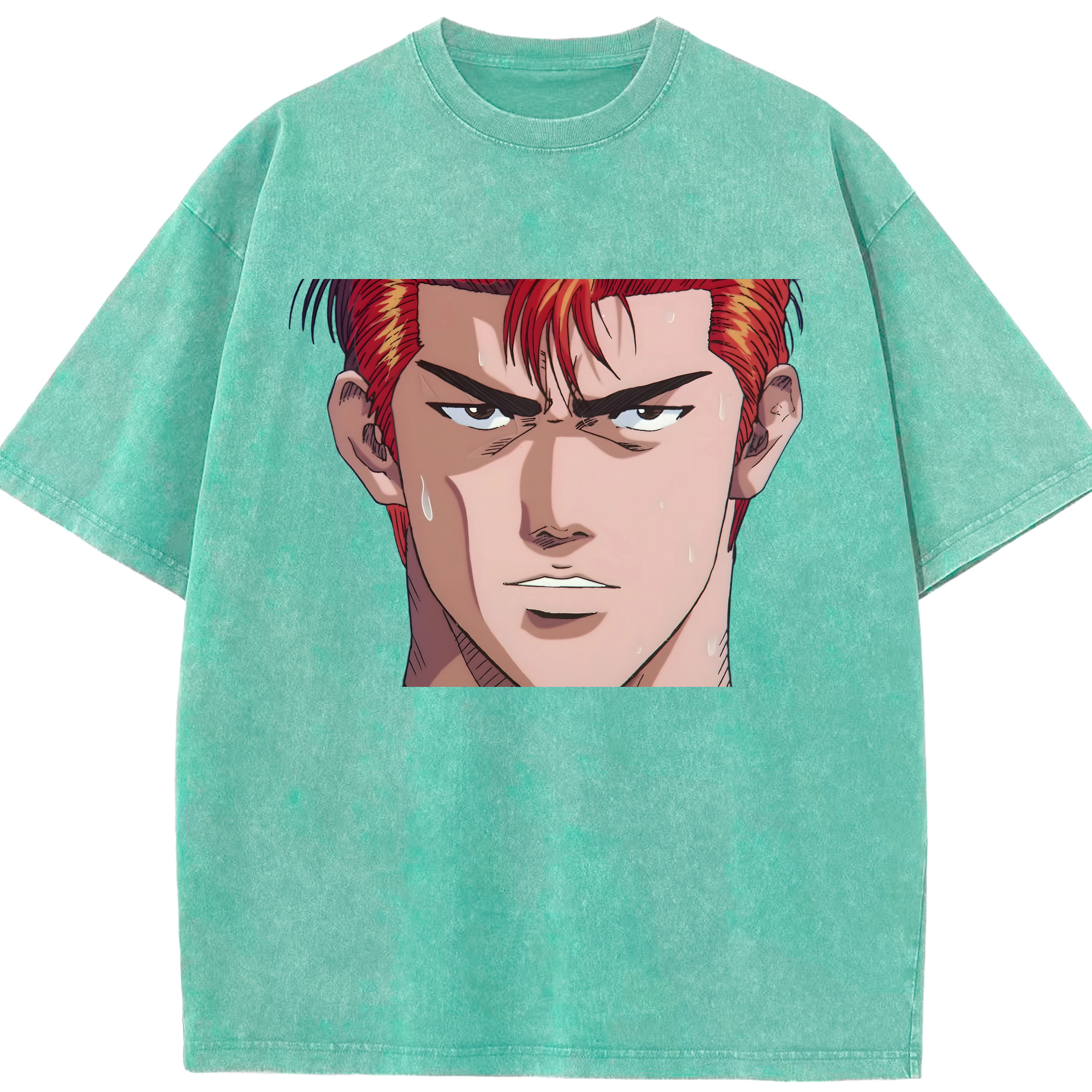 （画像用） SLAM DUNK／スラムダンク 綿100% ヴィンテージ風 半袖Tシャツ（フロントプリント）